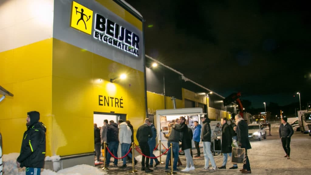 Hämtanläggningen med tillhörande butik är invigd och öppen för att ta emot kunder. Logistikanläggningen beräknas stå klar december 2024. Foto Beijer