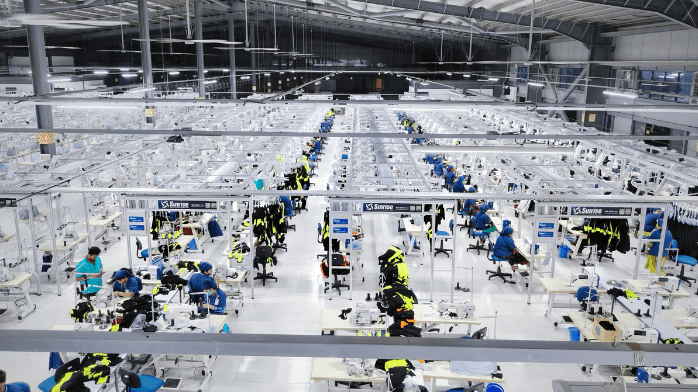 Blåkläder når 98 procent egen produktion med ny fabrik Ny fabrik gör att Blåkläder når 98% egen produktion