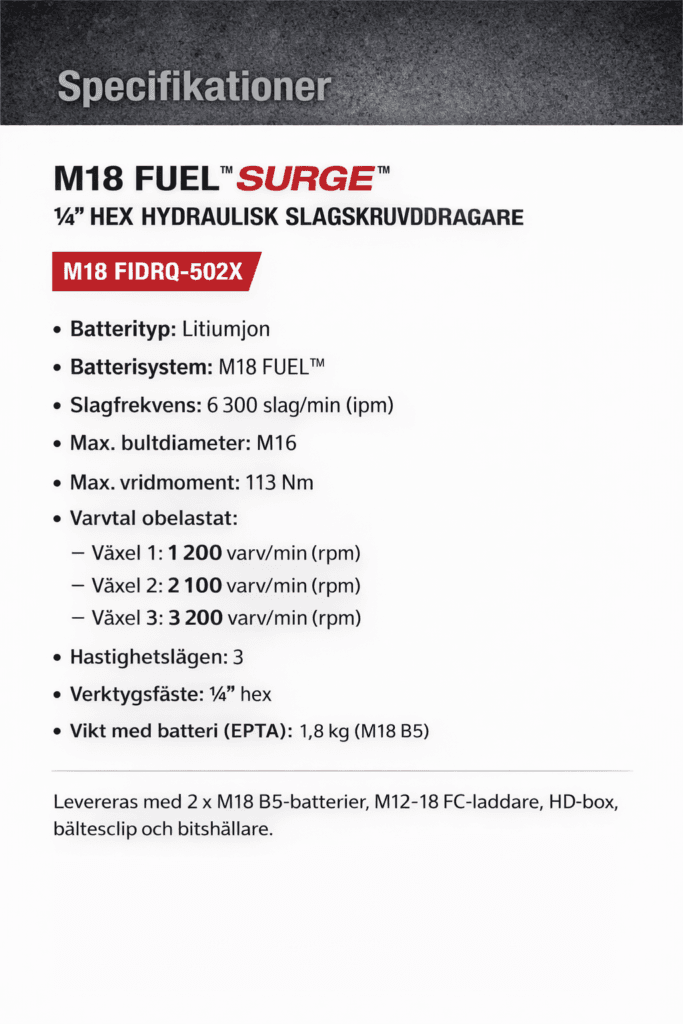 Milwauke tools M18 Fuel Surge