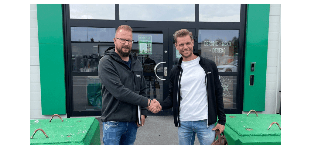 Derome förvärvar fallskyddsföretag Hans-Eric Jeppsson, Fallprotect och Isak Gillgren, Derome. Foto Derome