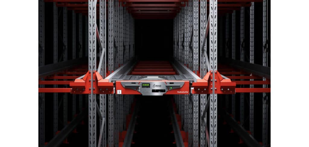 Fossilfri pallhantering SSAB Zero används nu av EAB i maskinchassin till deras pallhanteringssystem. Bild EAB