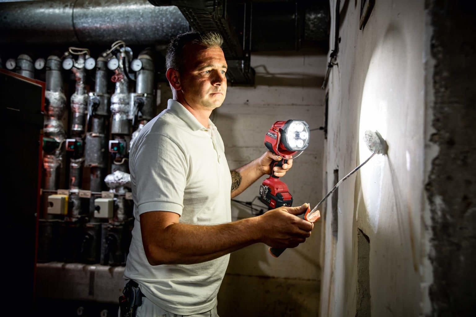 Flexibel ljusstark handlampa Flex handhållen arbetslampa WL2800 18.0