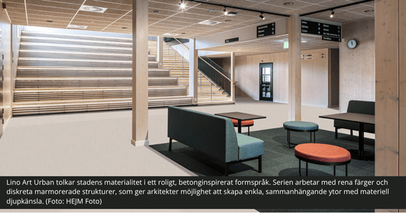 Gerflor återuppfinner linoleum – med ljus, hållbarhet och kaffesump Gerflor Lino Art Urban