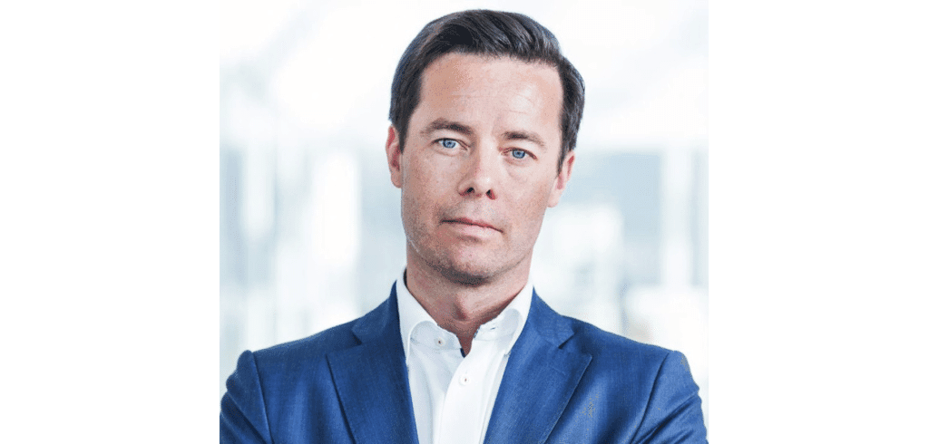 Inte fullt så många företagare tror längre på minskad försäljning. I höstas var de dystrare. Bild: Henrik Salwén, vd Visma Advantage.