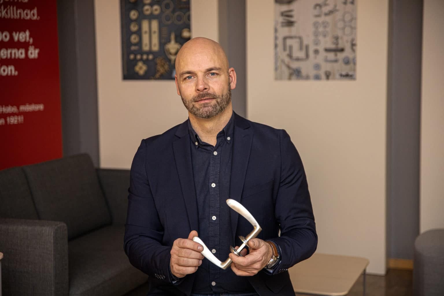 Anders Löfvenhamn konstaterar att e-handeln har gett Habo nya möjligheter. Genom den når företaget fler kundkategorier.