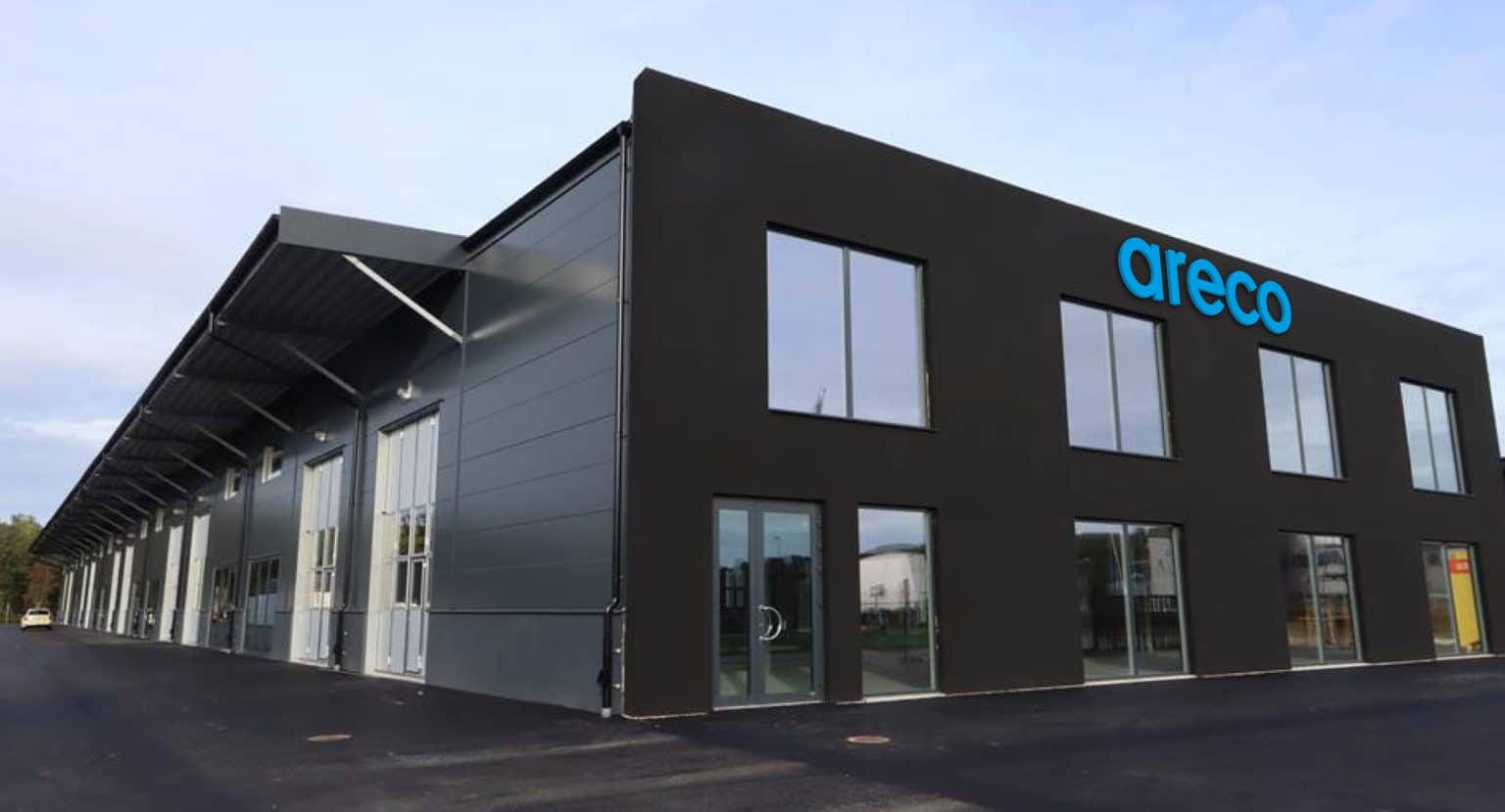 Areco Direct öppnar filial i Helsingborg Bild op Areco Directs varuhus i Helsingborg.