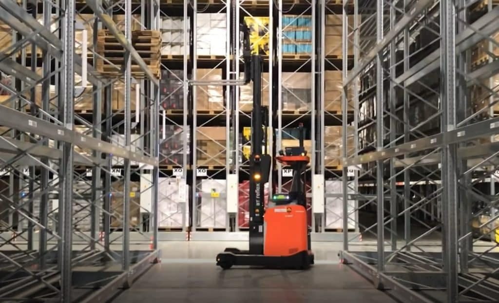 Bild som visar en förarlös truck.