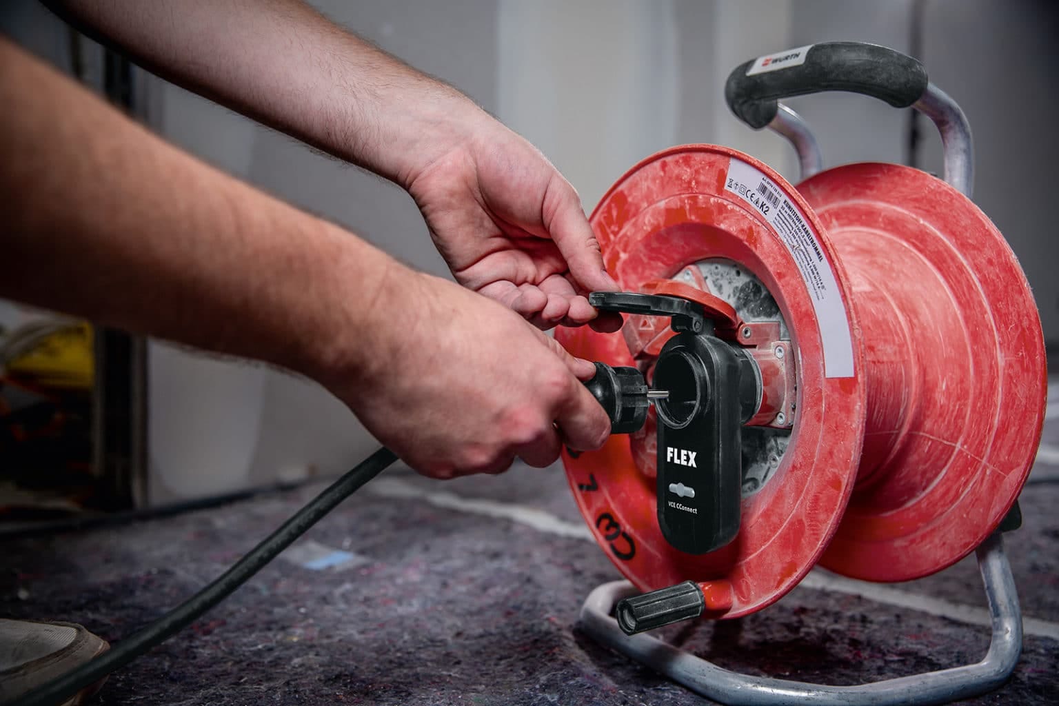 Bild på enhet som styr dammsugaren