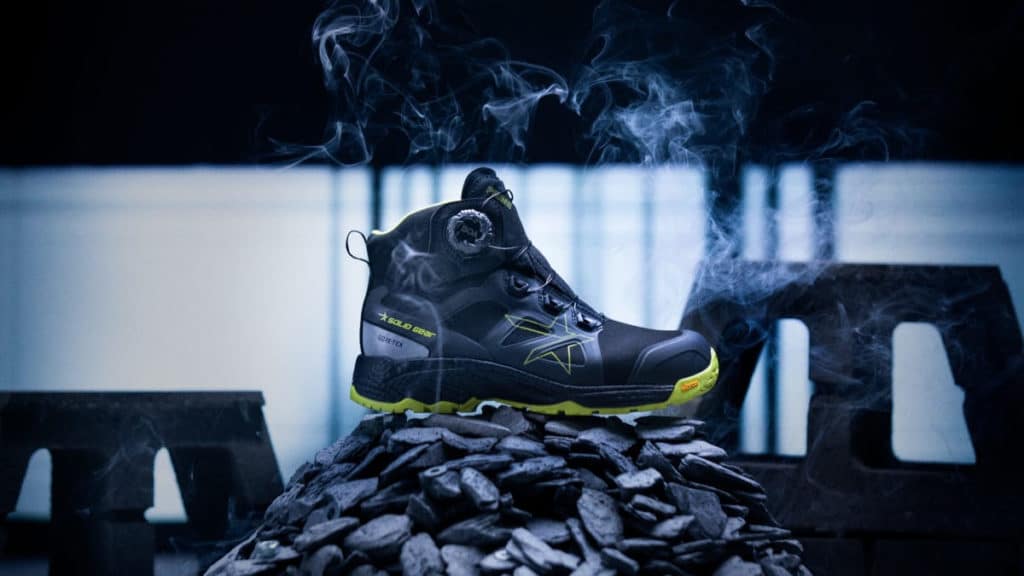 Solid Gear Prime GTX är en vattentät skyddssko för tufft jobb kombinerat med en lätt och skön passform.