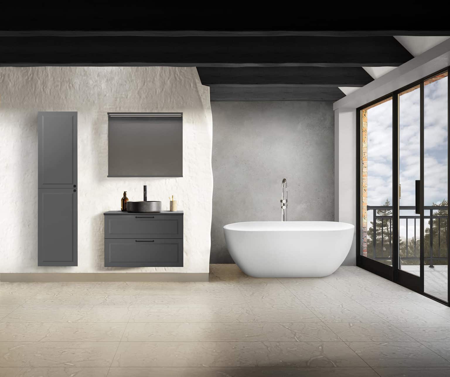 Klassisk badrumsmöbel i modernt snitt Westerbergs Nejd klassiska badrumsmöbel.