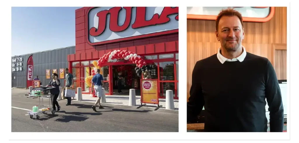 Johan Sjöhagra vd Jula AB, ser fram emot öppning av ännu ett varuhus.