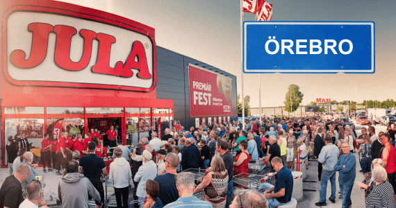 Jula öppnar nytt varuhus i norra Örebro Jula Örebro