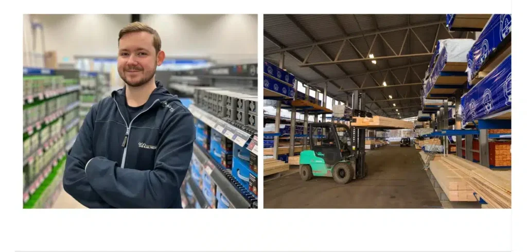 Ludvig Malmeling, platschef för AB Karl Hedin Bygghandel i Uddevalla