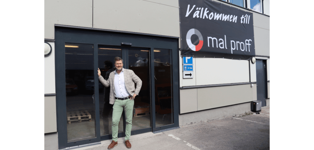 Norsk färgkedja debuterar i Sverige Terje Langmoe, Försäljningsdirektör Mal Proff. Bild Mal Proff