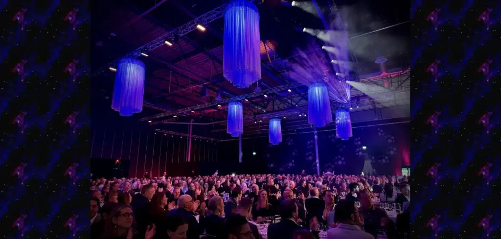 Mestergruppen hyllar årets bästa leverantörer En av kvällarna under leverantörsmässan.