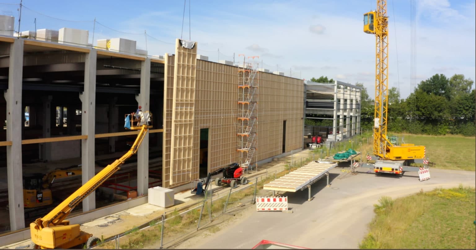 Brüninghoffs nya betongfabrik i Hedien, Tyskland. Foto Metsä.
