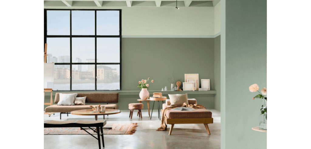 Nordsjö förbättrar sin premiumfärg Nordsjös Sustainable Future har hämtat inspiration från naturen och ger förutsättningar för att skapa en mysig atmosfär i rum för vila och avkoppling. Foto Nordsjö