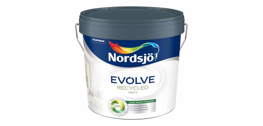 Nordsjö ökar inblandningen av återvunnen färg Nordsjö trappar upp återvinningen. Bild Nordsjö