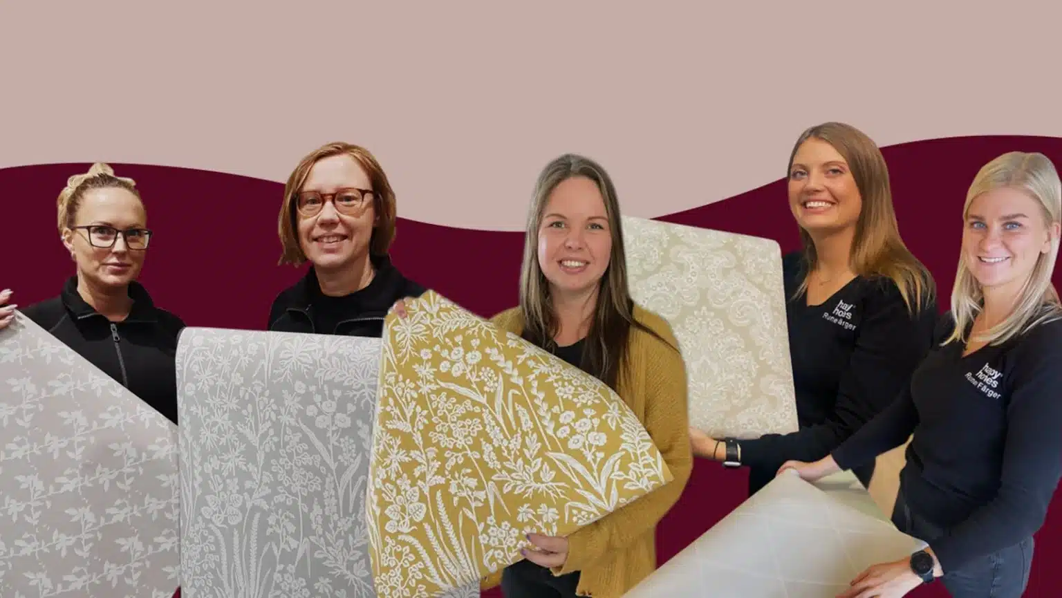 Lyckes nya tapeter i 32 mönster har valts ut och färgsatts av färgsättare från Happy Homes runt om i hela Sverige, från norr till söder. Tonerna och färgerna i tapeterna är matchade med befintliga Lycke-kulörer.