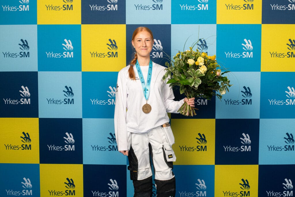 Sandra Mellgren från Lidköping vann guld i målerigrenen