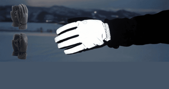 Svarta reflexhandskar från Soft Touch ökar synlighet utan att synas Soft Touch Reflexhandskar