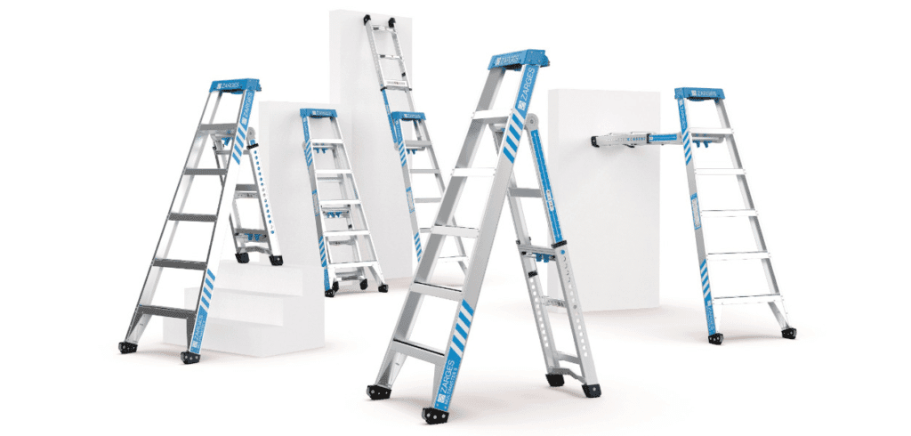 Zarges patenterade stege. Bild Zarges