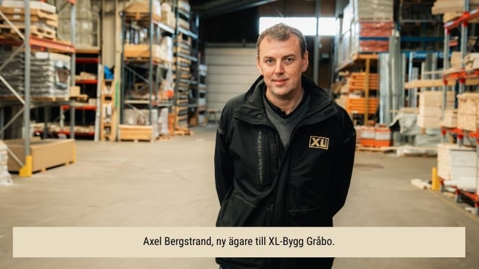 XL-Bygg Gråbo återstartar efter konkurs – Axel Bergstrand leder ny satsning XL-Bygg Gråbo