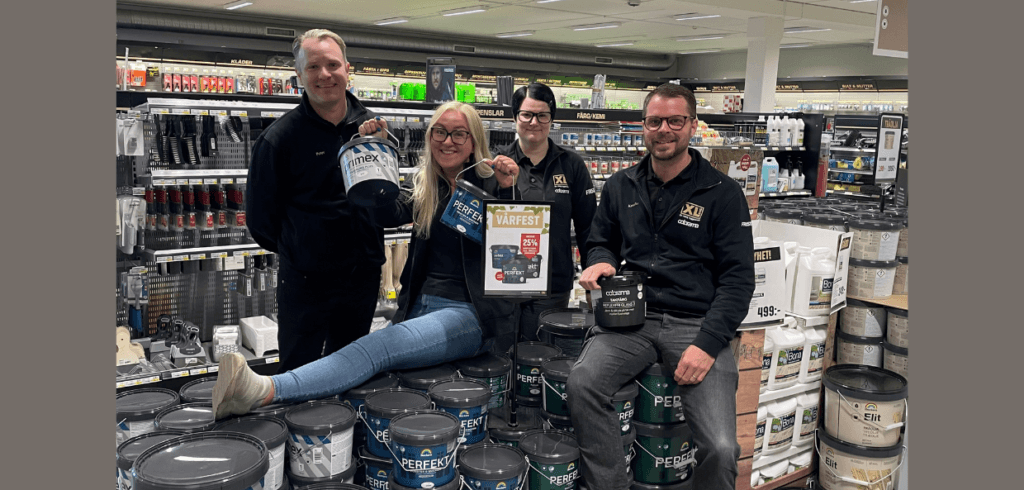 Från vänster, Peter Erixon, Josefine Johansson, Angelica Lindqvist och Kristoffer Carlsson.